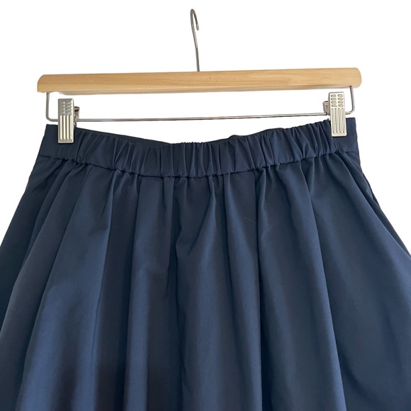 Uniqlo pleated a-line navy blue skirt size M excellent condition - Picture 5 of 6